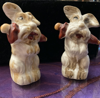 Vintage Doggie Salt And Pepper Shakers